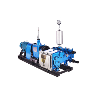 Horizontal three cylinder reciprocating single acting piston pump BW150 mud pump / Geological pump