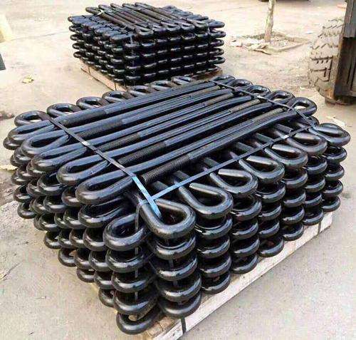 Embedded anchor bolt high strength black steel structure welding foundation bolts 9 word shape Type