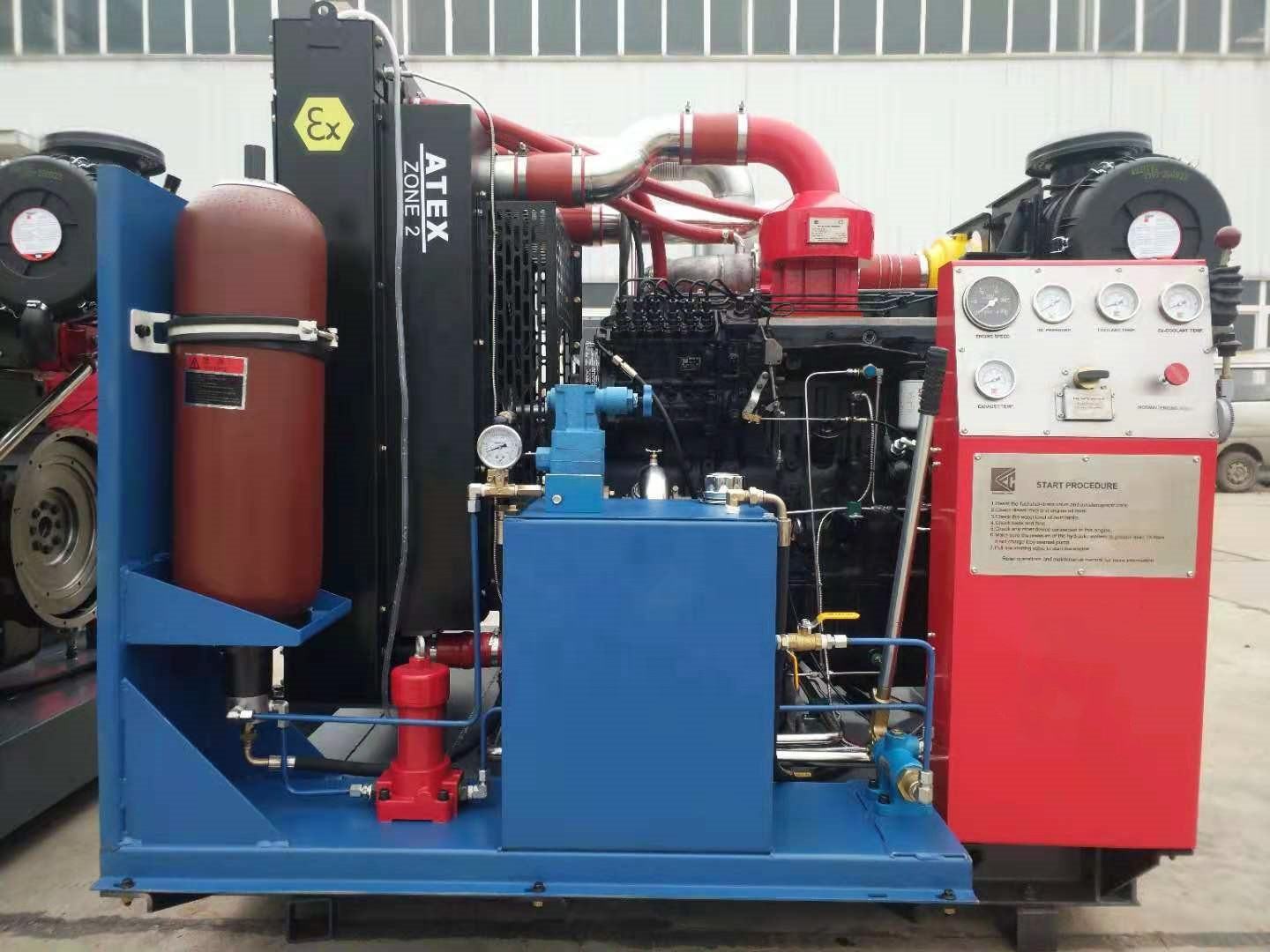All Mechanical Hydraulic Start Atex Zone 2 Diesel Engine 150KW Explosion Proof Diesel Engine for Oilfield